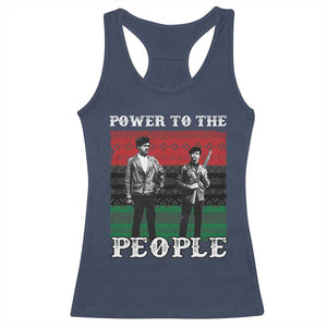 Vintage Black Panthers Party Racerback Tank Top Power To The People Self Defense Black History TS10 Navy Print Your Wear