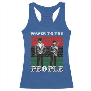 Vintage Black Panthers Party Racerback Tank Top Power To The People Self Defense Black History TS10 Royal Blue Print Your Wear