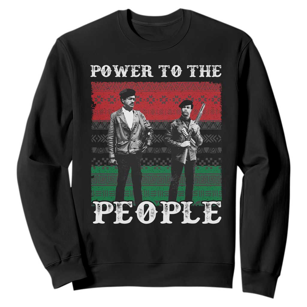 Vintage Black Panthers Party Sweatshirt Power To The People Self Defense Black History TS10 Black Print Your Wear