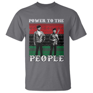 Vintage Black Panthers Party T Shirt Power To The People Self Defense Black History TS10 Charcoal Print Your Wear