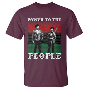 Vintage Black Panthers Party T Shirt Power To The People Self Defense Black History TS10 Maroon Print Your Wear