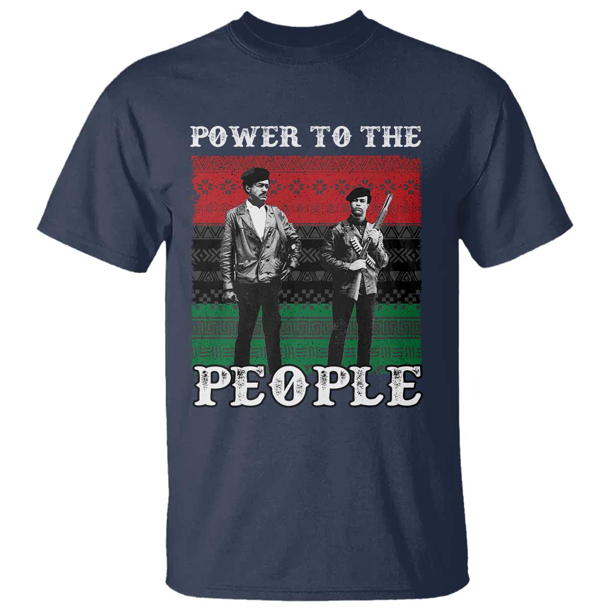 Vintage Black Panthers Party T Shirt Power To The People Self Defense Black History TS10 Navy Print Your Wear