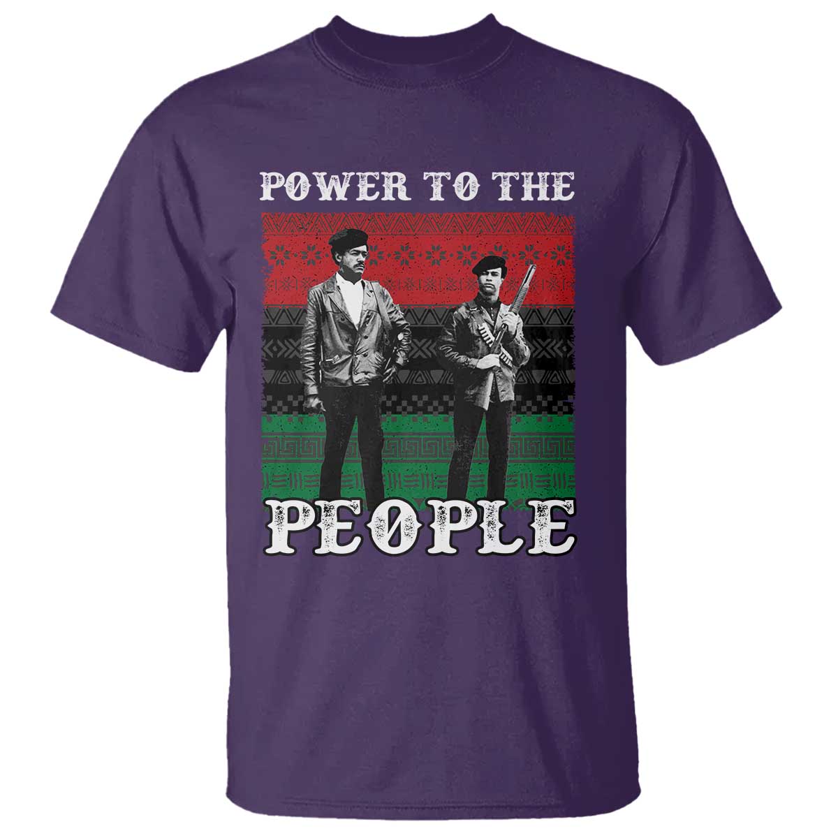 Vintage Black Panthers Party T Shirt Power To The People Self Defense Black History TS10 Purple Print Your Wear