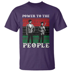 Vintage Black Panthers Party T Shirt Power To The People Self Defense Black History TS10 Purple Print Your Wear