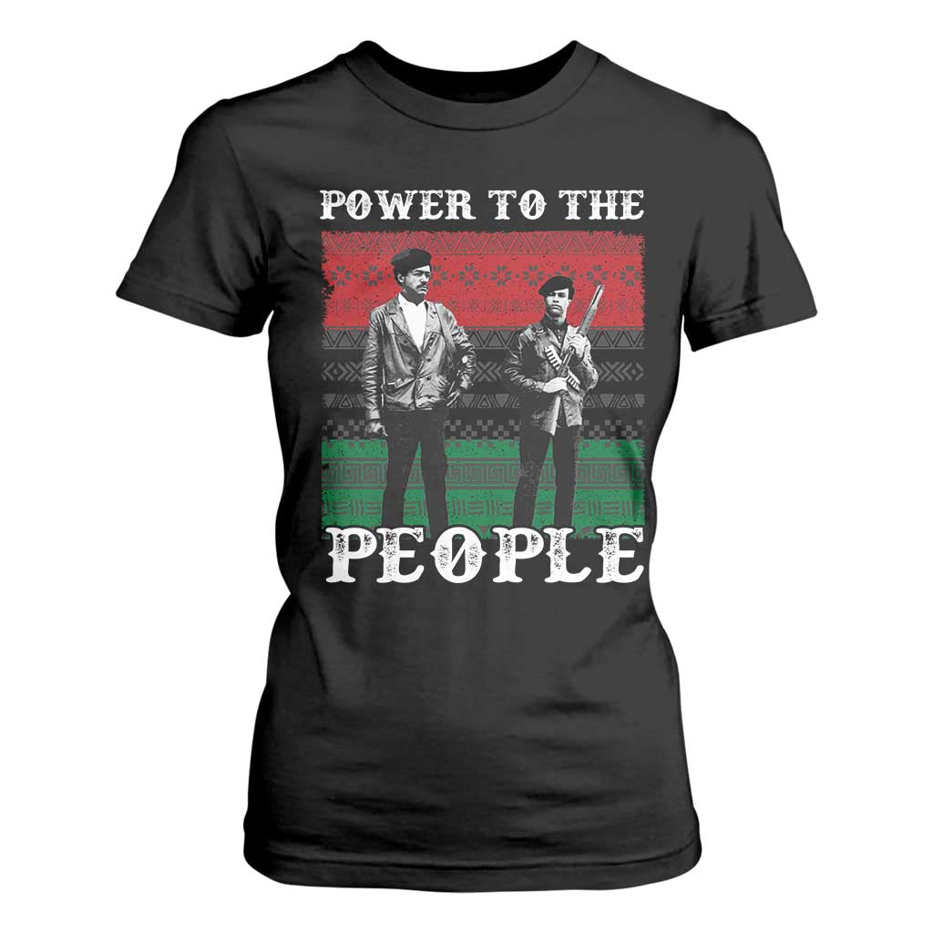 Vintage Black Panthers Party T Shirt For Women Power To The People Self Defense Black History TS10 Black Print Your Wear