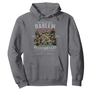 Halem Hellfighters Hoodie African American Black Military History Soldiers WWI WWII TS10 Charcoal Print Your Wear
