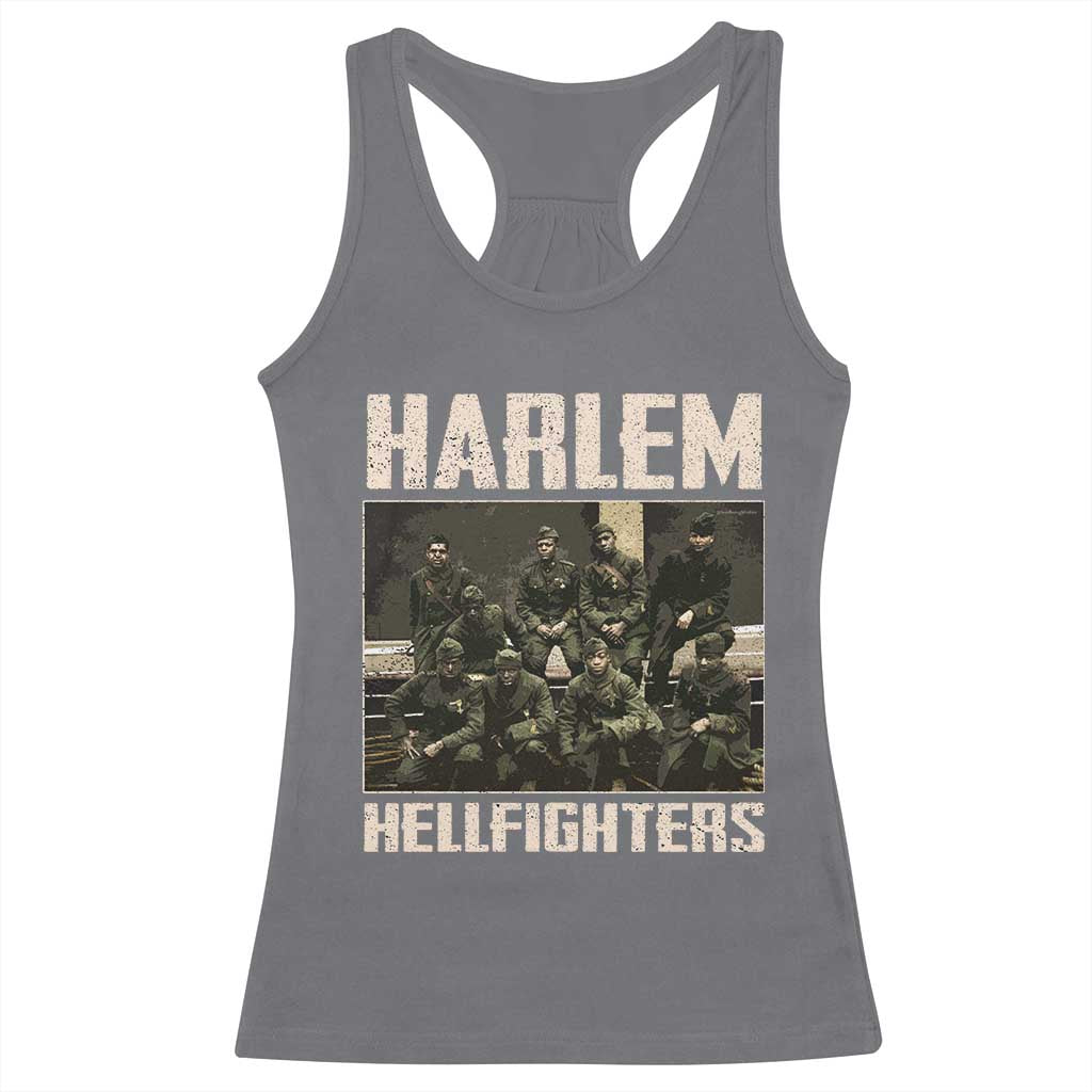 Halem Hellfighters Racerback Tank Top USA Black Military History Soldiers WWI WWII TS10 Charcoal Print Your Wear