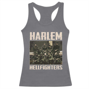 Halem Hellfighters Racerback Tank Top USA Black Military History Soldiers WWI WWII TS10 Charcoal Print Your Wear