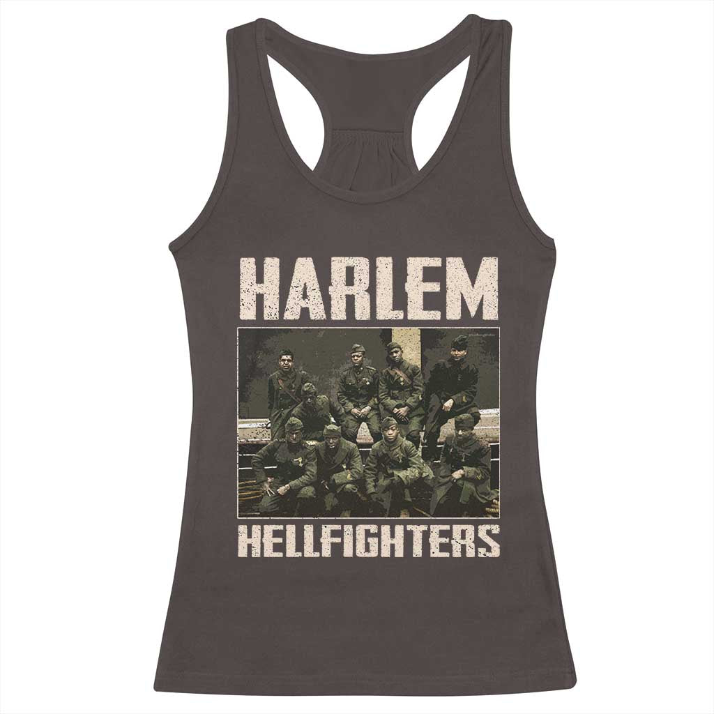 Halem Hellfighters Racerback Tank Top USA Black Military History Soldiers WWI WWII TS10 Dark Chocolate Print Your Wear