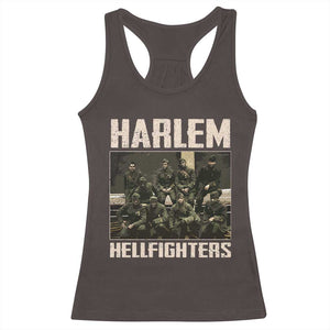Halem Hellfighters Racerback Tank Top USA Black Military History Soldiers WWI WWII TS10 Dark Chocolate Print Your Wear
