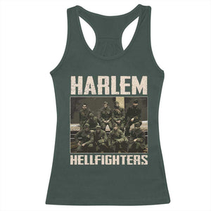 Halem Hellfighters Racerback Tank Top USA Black Military History Soldiers WWI WWII TS10 Dark Forest Green Print Your Wear