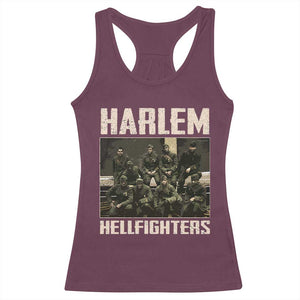 Halem Hellfighters Racerback Tank Top USA Black Military History Soldiers WWI WWII TS10 Maroon Print Your Wear