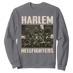 Halem Hellfighters Sweatshirt USA Black Military History Soldiers WWI WWII TS10 Charcoal Print Your Wear