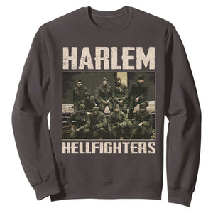 Halem Hellfighters Sweatshirt USA Black Military History Soldiers WWI WWII TS10 Dark Chocolate Print Your Wear