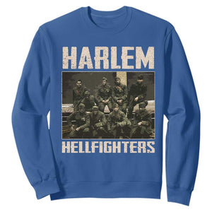 Halem Hellfighters Sweatshirt USA Black Military History Soldiers WWI WWII TS10 Royal Blue Print Your Wear