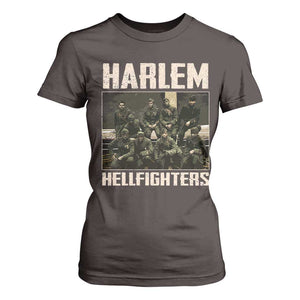 Halem Hellfighters T Shirt For Women USA Black Military History Soldiers WWI WWII TS10 Dark Chocolate Print Your Wear