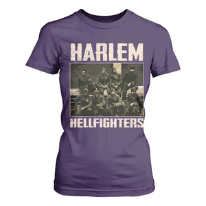 Halem Hellfighters T Shirt For Women USA Black Military History Soldiers WWI WWII TS10 Purple Print Your Wear