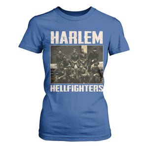 Halem Hellfighters T Shirt For Women USA Black Military History Soldiers WWI WWII TS10 Royal Blue Print Your Wear
