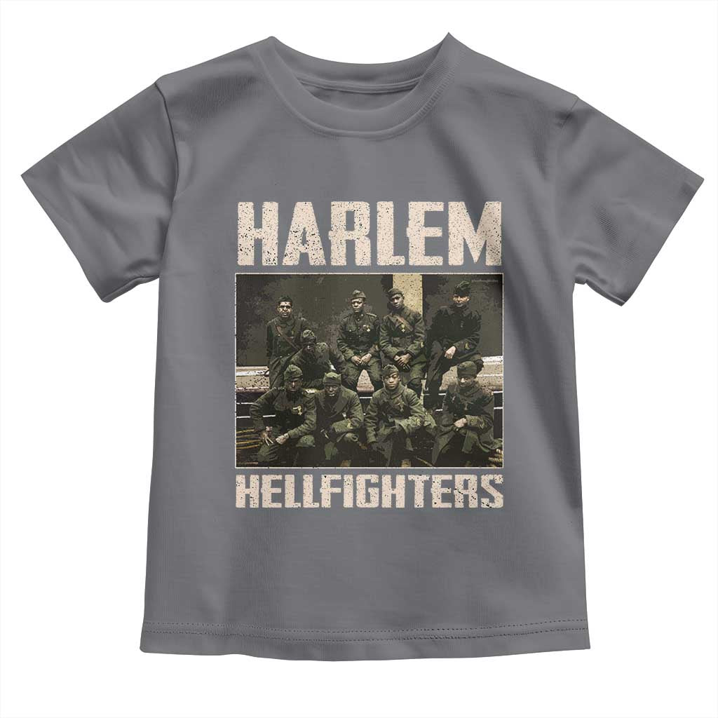 Halem Hellfighters Toddler T Shirt USA Black Military History Soldiers WWI WWII TS10 Charcoal Print Your Wear