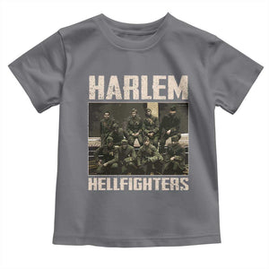 Halem Hellfighters Toddler T Shirt USA Black Military History Soldiers WWI WWII TS10 Charcoal Print Your Wear