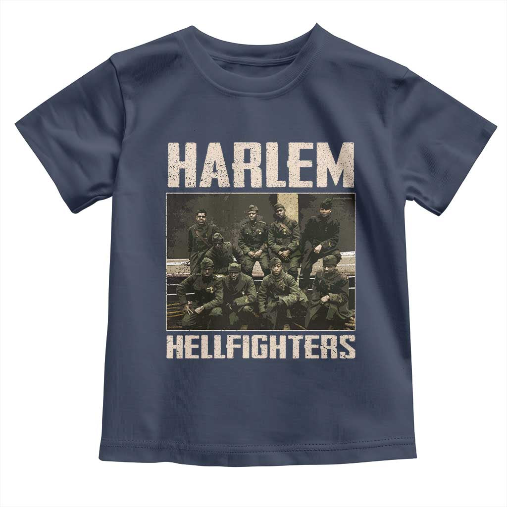 Halem Hellfighters Toddler T Shirt USA Black Military History Soldiers WWI WWII TS10 Navy Print Your Wear