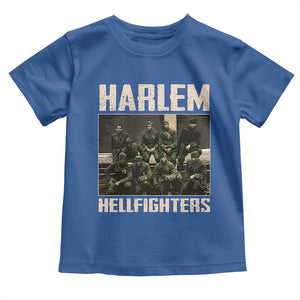 Halem Hellfighters Toddler T Shirt USA Black Military History Soldiers WWI WWII TS10 Royal Blue Print Your Wear