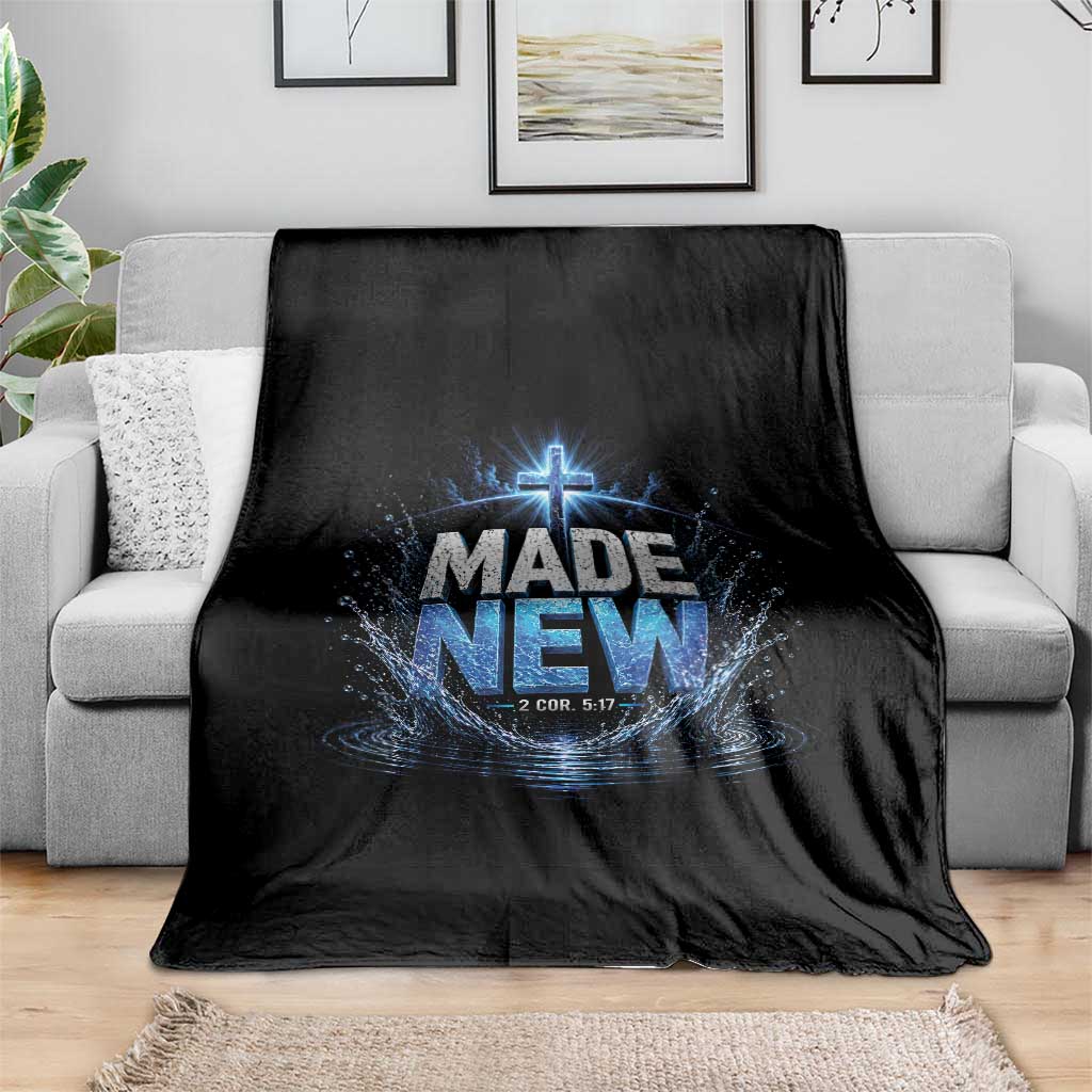 Christian Baptism Throw Blanket Made Water Bible Verse Baptized TS10 Print Your Wear