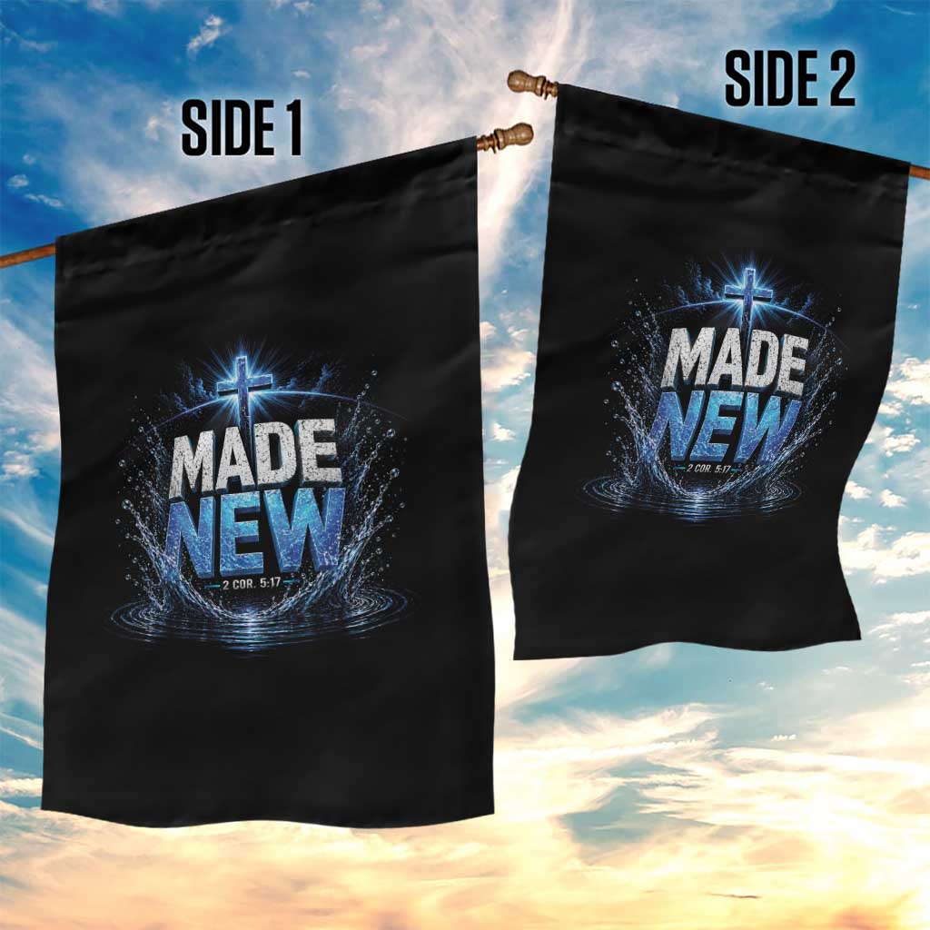 Christian Baptism Garden Flag Made Water Bible Verse Baptized TS10 Print Your Wear