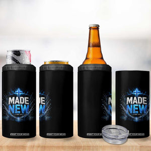 Christian Baptism 4 in 1 Can Cooler Tumbler Made Water Bible Verse Baptized TS10 Print Your Wear