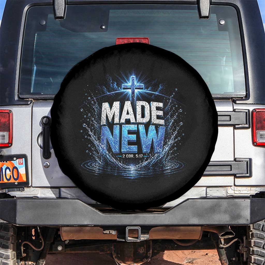 Christian Baptism Spare Tire Cover Made Water Bible Verse Baptized TS10 No hole Black Print Your Wear