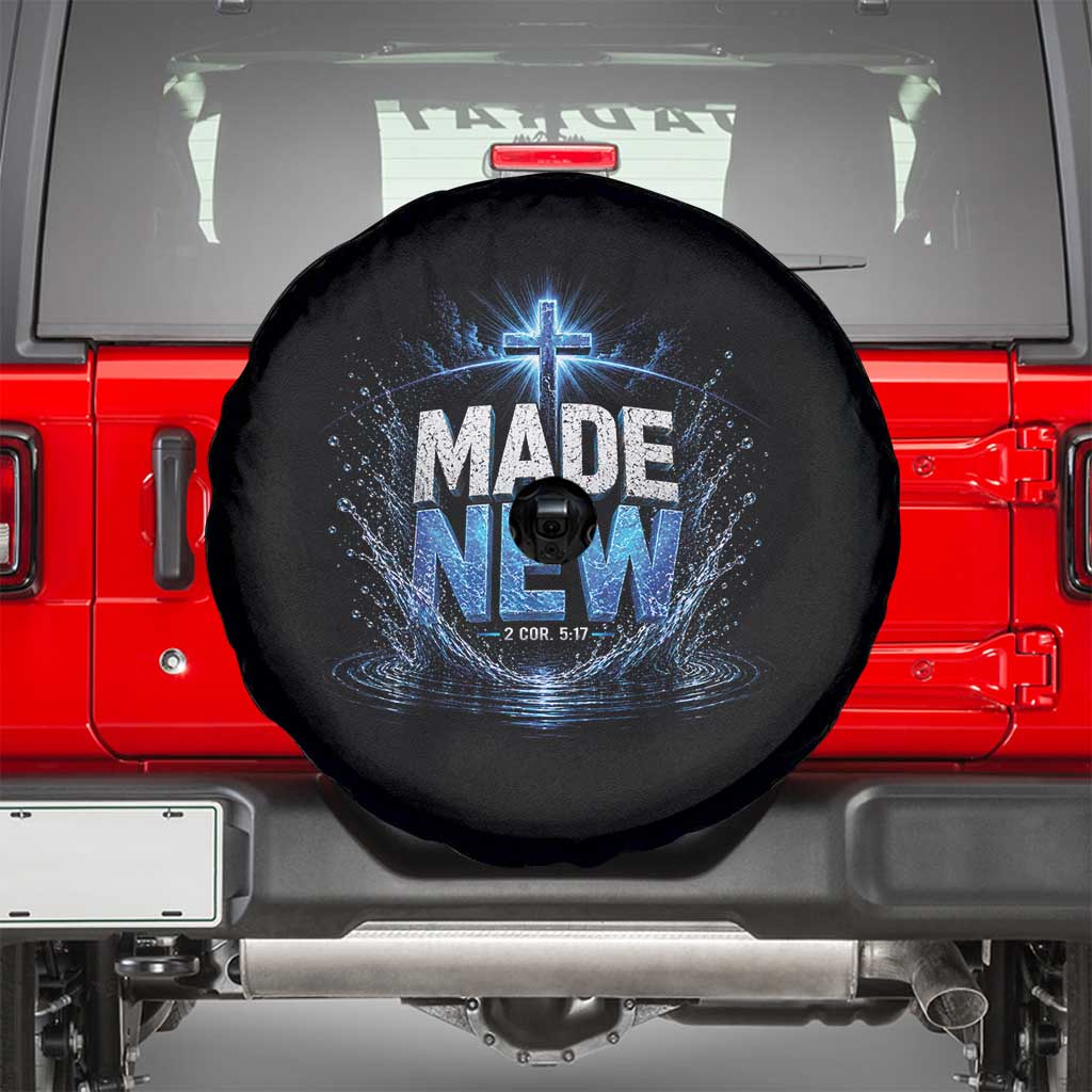 Christian Baptism Spare Tire Cover Made Water Bible Verse Baptized TS10 Black Print Your Wear