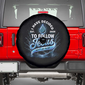 New Baptist Believer Spare Tire Cover Have Decided To Follow Jesus 2026 TS10 Black Print Your Wear