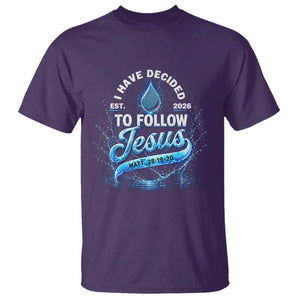 New Baptist Believer T Shirt Have Decided To Follow Jesus 2026 TS10 Purple Print Your Wear