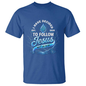 New Baptist Believer T Shirt Have Decided To Follow Jesus 2026 TS10 Royal Blue Print Your Wear
