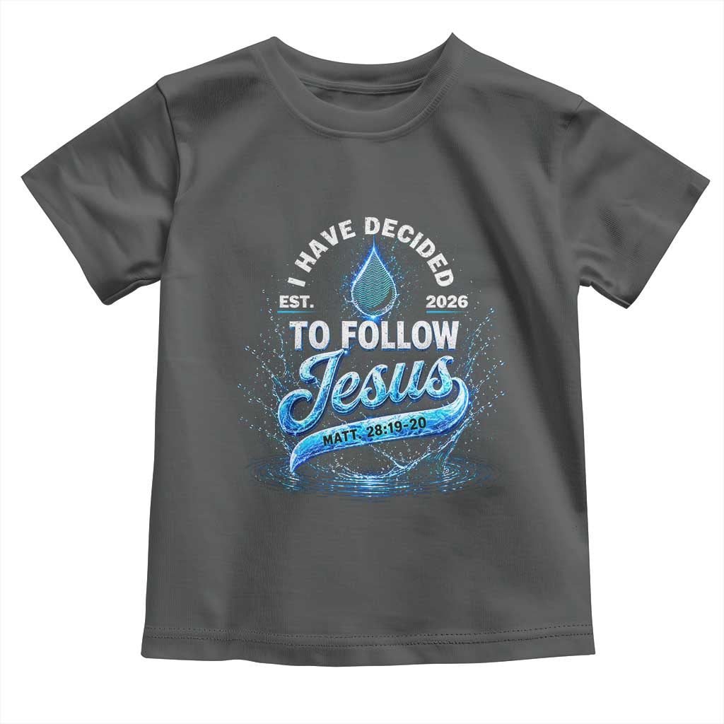 New Baptist Believer Toddler T Shirt Have Decided To Follow Jesus 2026 TS10 Dark Heather Print Your Wear