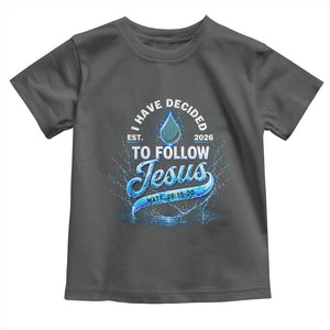 New Baptist Believer Toddler T Shirt Have Decided To Follow Jesus 2026 TS10 Dark Heather Print Your Wear