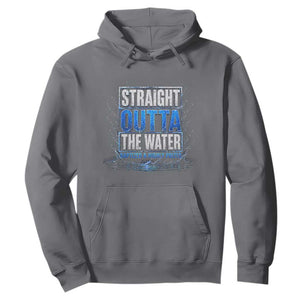 Baptism Hoodie Straight Outta Water Christian Baptized TS10 Charcoal Print Your Wear