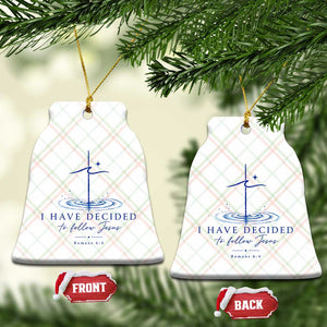 New Believer Ceramic Ornament I Have Decided To Follow Jesus In Baptism Cross Water TS10 Print Your Wear