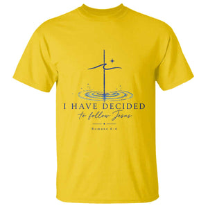 New Believer T Shirt I Have Decided To Follow Jesus In Baptism Cross Water TS10 Daisy Print Your Wear