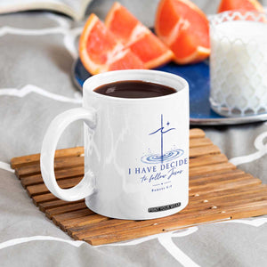 New Believer Coffee Mug I Have Decided To Follow Jesus In Baptism Cross Water TS10 Print Your Wear