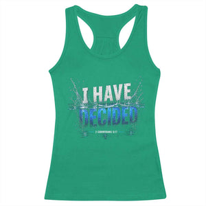 Christian Baptism Racerback Tank Top New Believer Water Immersion Baptized I Have Decided TS10 Irish Green Print Your Wear