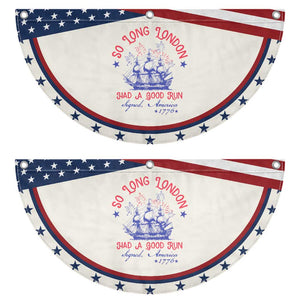 Funny 4th Of July Patriotic Fan Flag So Long London Had A Good Run Usa