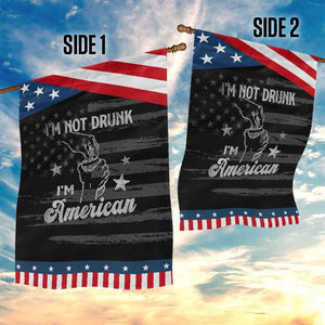 Funny 4th of July Drinking Garden Flag Not Drunk I am American TS10 Print Your Wear