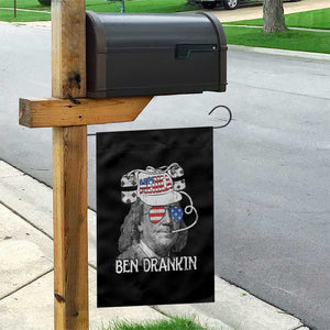 4th of July Ben Drankin Garden Flag Funny Benjamin Franklin USA Flag TS10 Print Your Wear