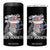4th of July Ben Drankin 4 in 1 Can Cooler Tumbler Funny Benjamin Franklin USA Flag TS10 One Size: 16 oz Black Print Your Wear