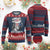4th of July Ben Drankin Knit Sweatshirt Funny Benjamin Franklin USA Flag TS10 Burgundy Print Your Wear