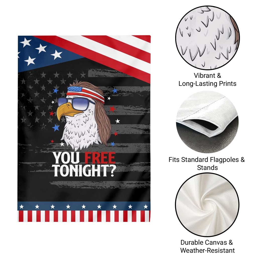 Funny 4th of July Garden Flag Patriotic Bald Eagle You Free Tonight TS10 Print Your Wear