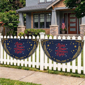 Stars Stripes And Equal Rights Patriotic Fan Flag 4th Of July