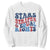 Stars Stripes And Equal Rights Sweatshirt Groovy Retro 4th Of July TS10 White Print Your Wear