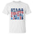 Stars Stripes And Equal Rights T Shirt Groovy Retro 4th Of July TS10 White Print Your Wear